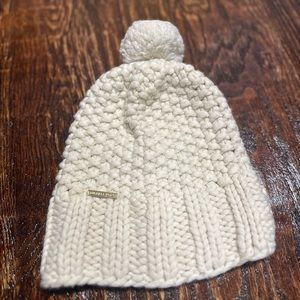 MICHAEL KORS creme beanie, barely worn